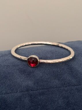 IPPOLITA  925 Sterling Silver Wonderland Hinge Hammered Finish Bangle Bracelet